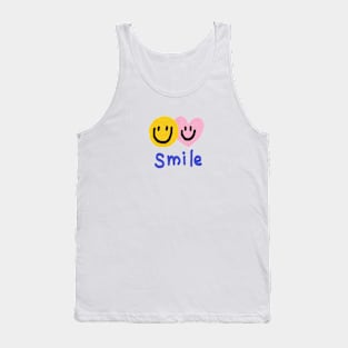 smile, smiley face, oil painting Tank Top